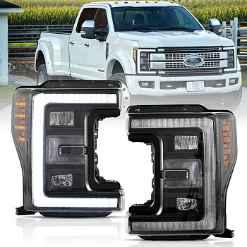 Ford F250 F350 F450 F550 Super Duty 2017-20 Vland strålkastare