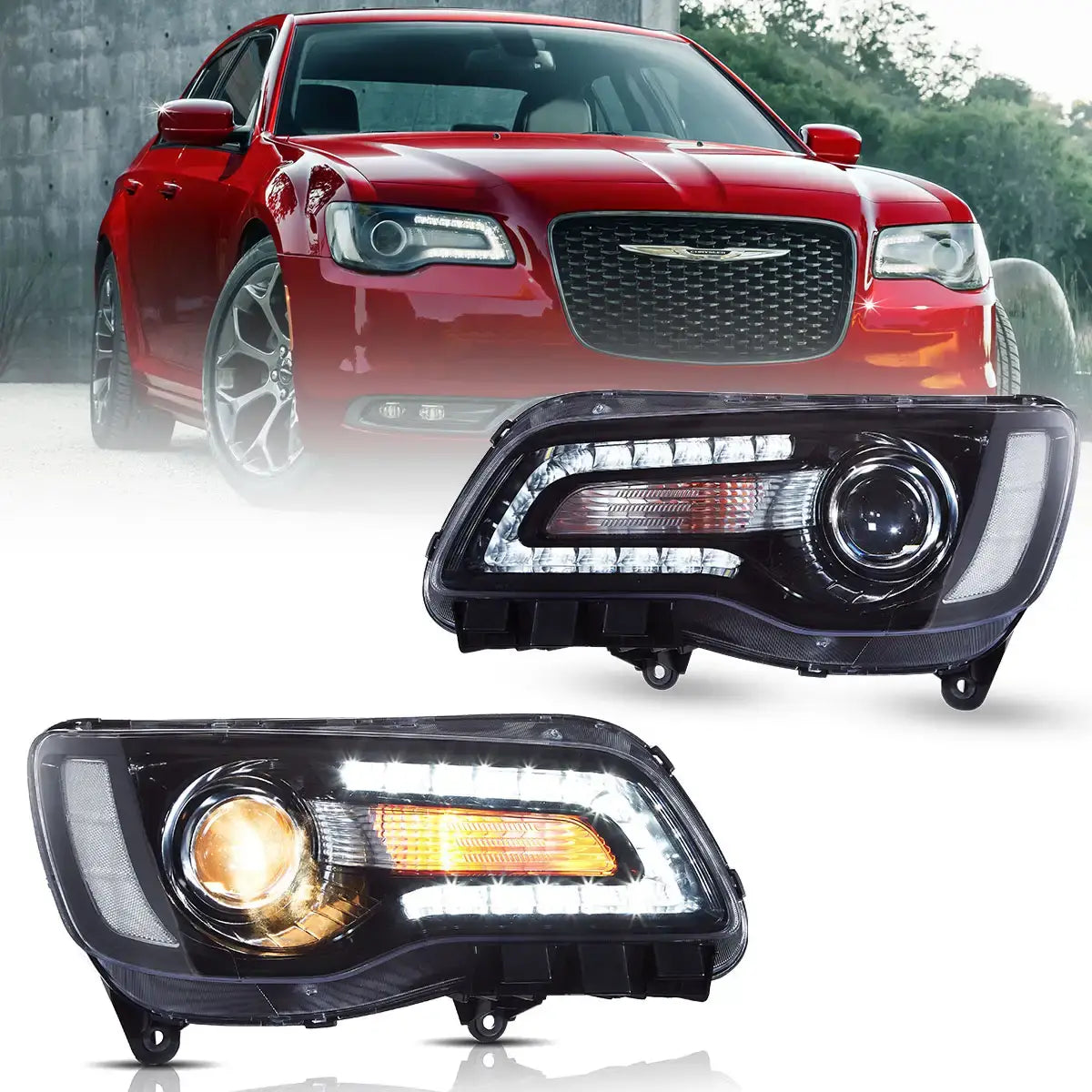 VLAND 2011-2023 Chrysler 300/300C strålkastare