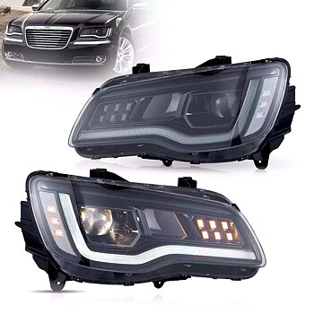 VLAND 2011-2023 Chrysler 300/300c LED strålkastare med startanimation