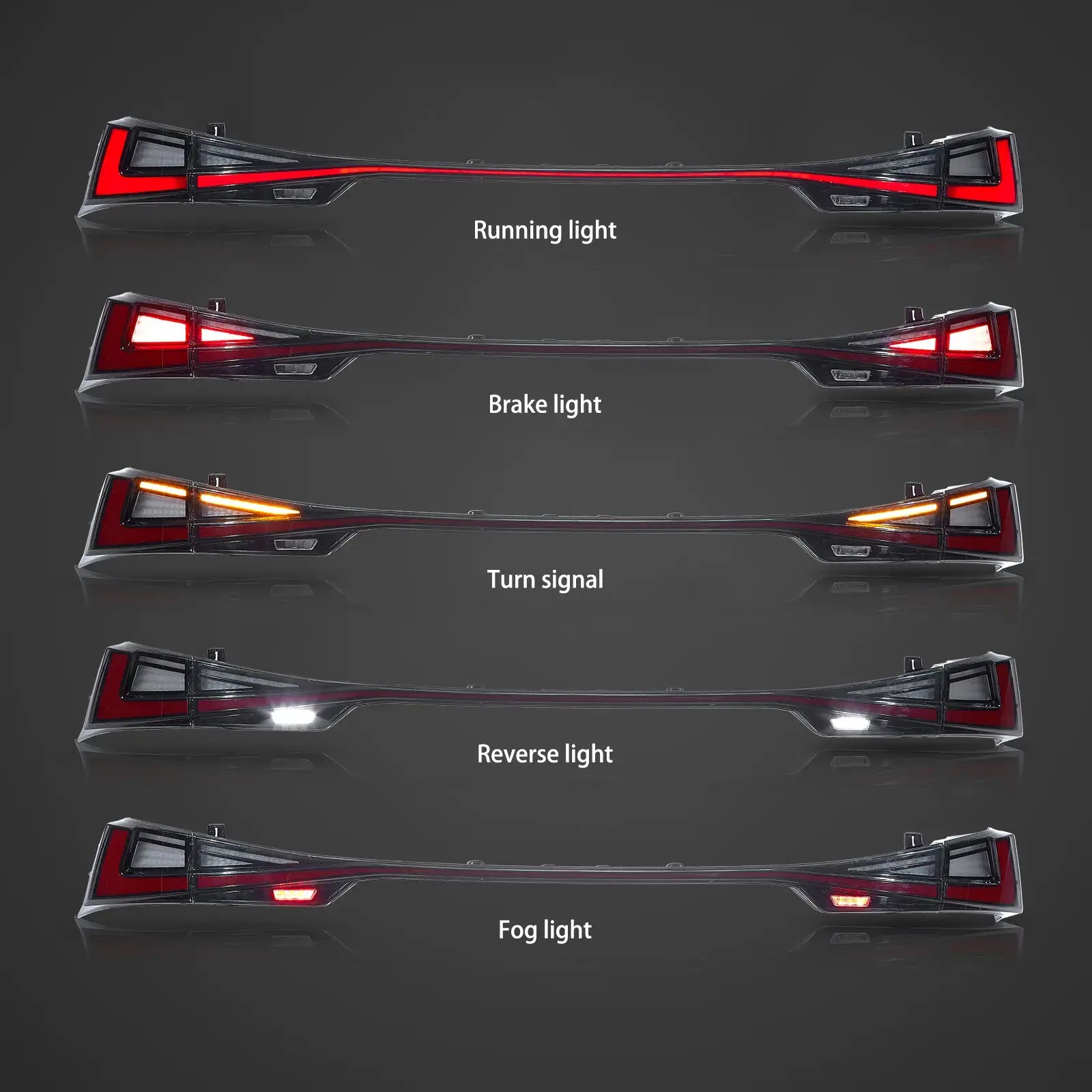 14-20 Lexus IS 250 200t 300h F Sport Vland LED bakljus - 3
