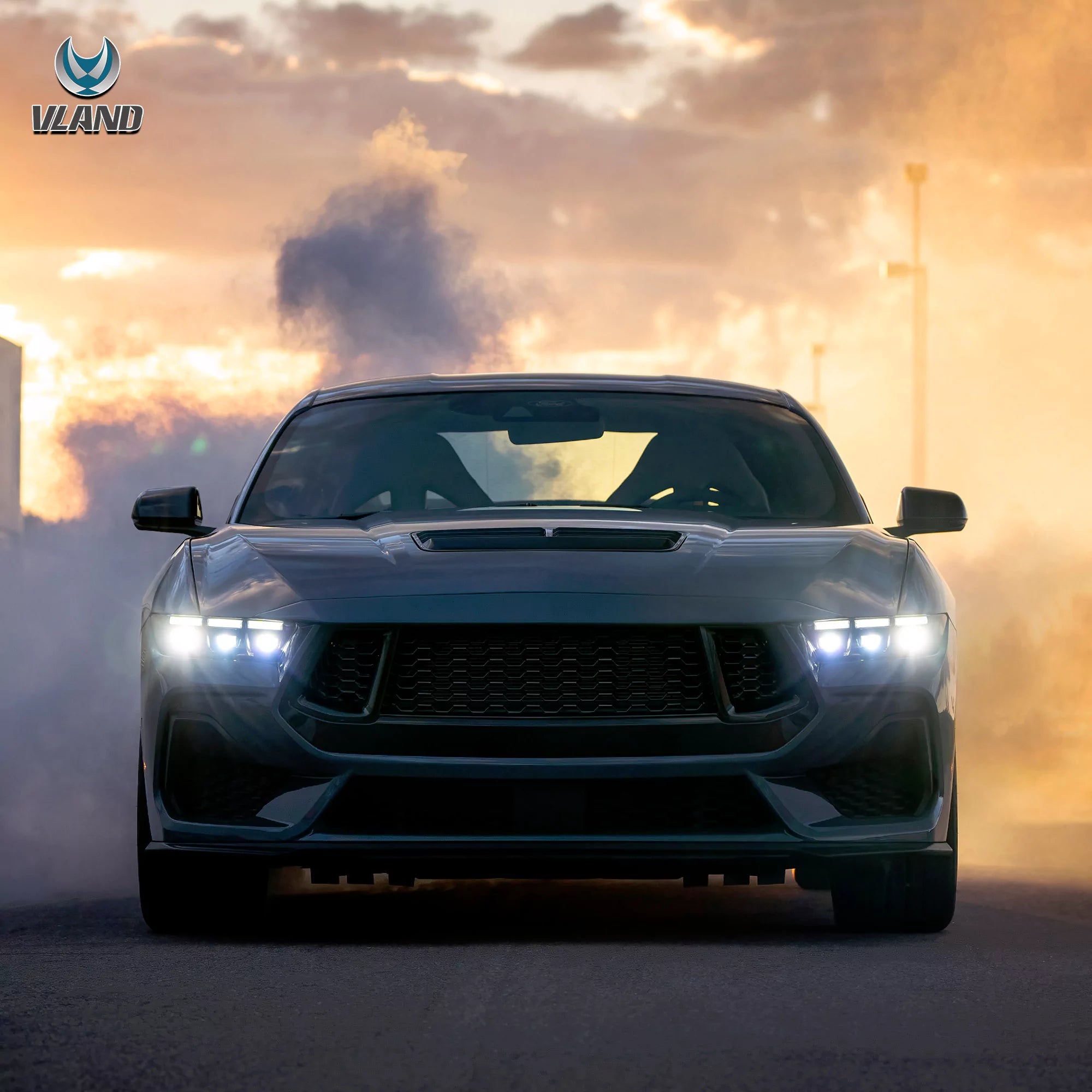 15-17 Ford Mustang LED strålkastare Update 2024 S650 Style - 7