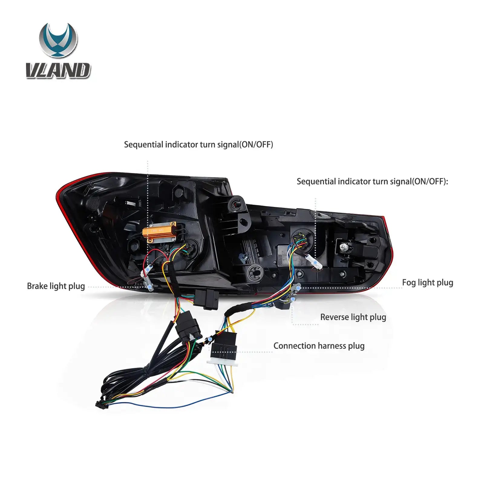 12-19 BMW F30 F80 3 serie VLAND Laser bakljus CSL stil [E-märkt] - 8
