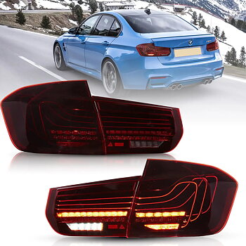 12-19 BMW F30 F80 3 serie VLAND Laser bakljus CSL stil [E-märkt]