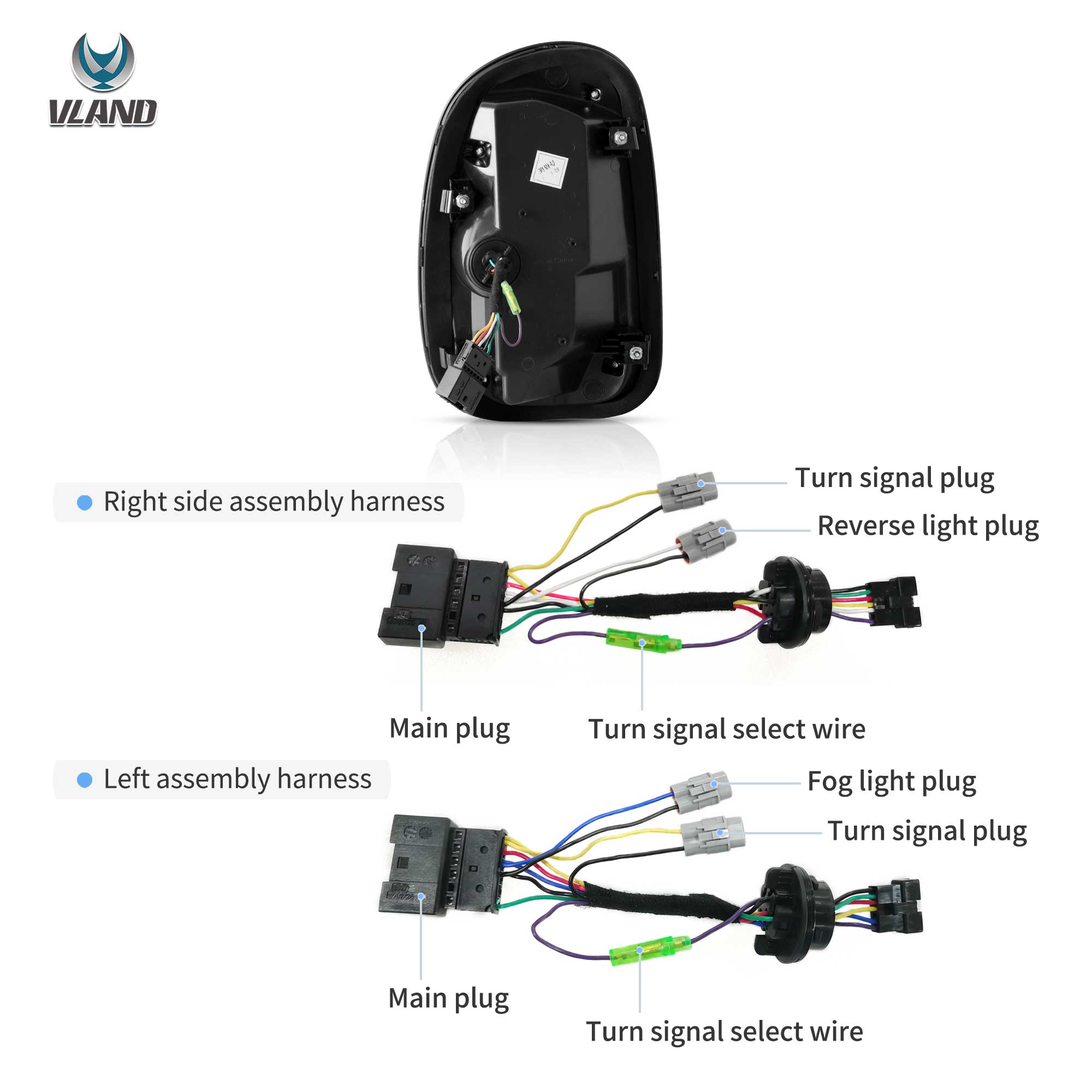 VLAND 10-16 Mini Cooper Countryman R60 LED bakljus Union Jack - 8