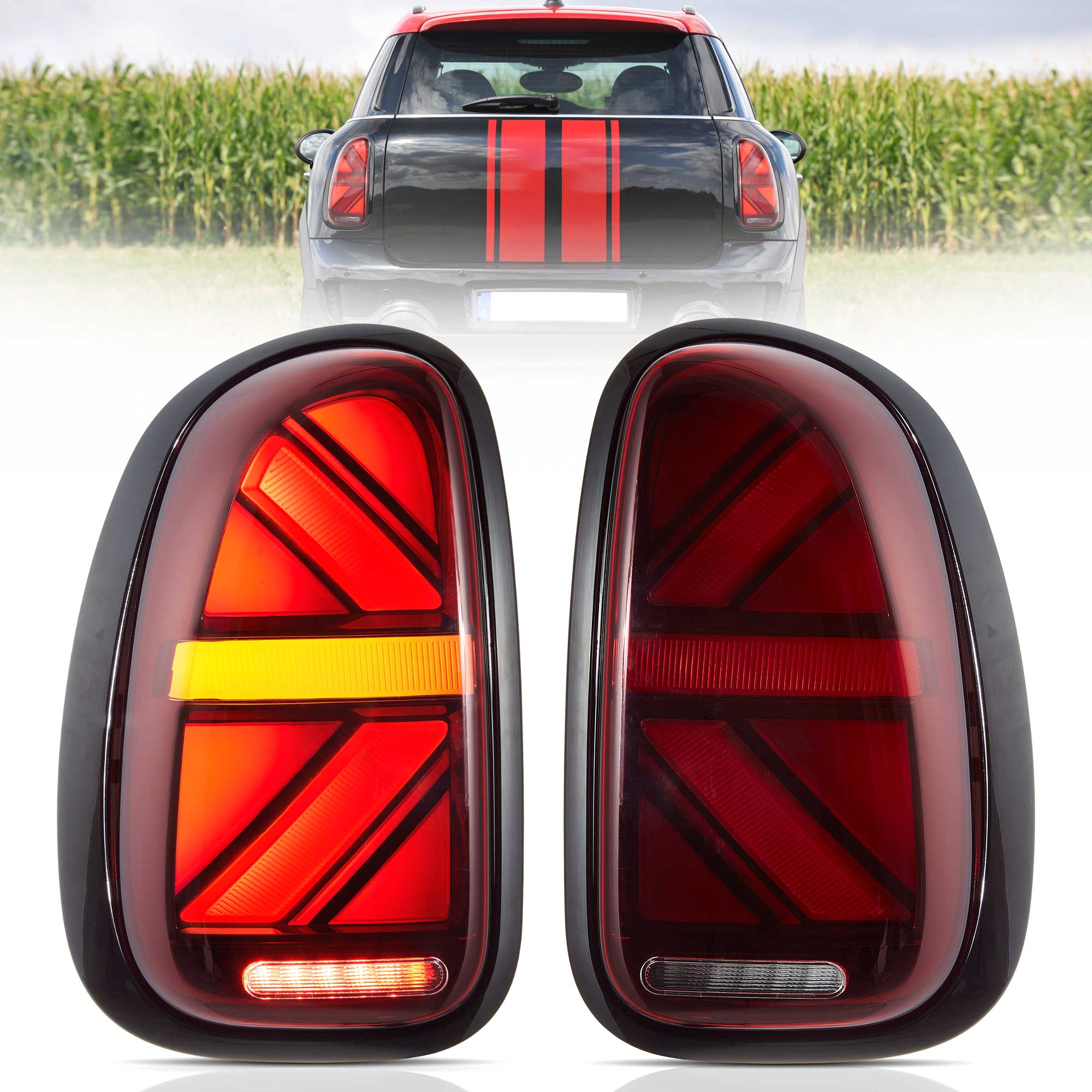 VLAND 10-16 Mini Cooper Countryman R60 LED bakljus Union Jack