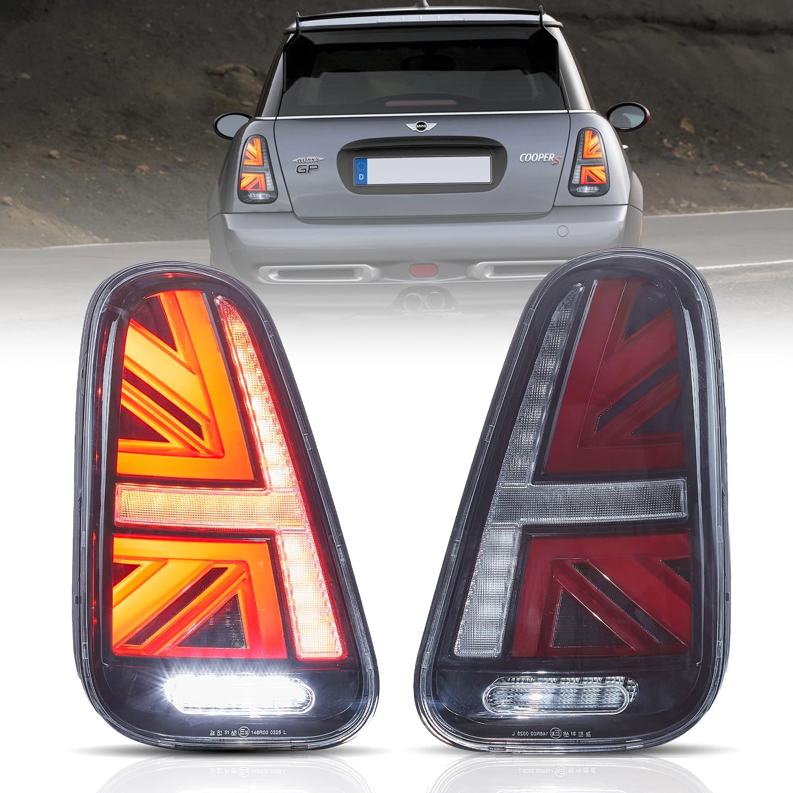 01-06 BMW Mini R50 R52 R53 VLAND LED bakljus [E-märkt] - 5
