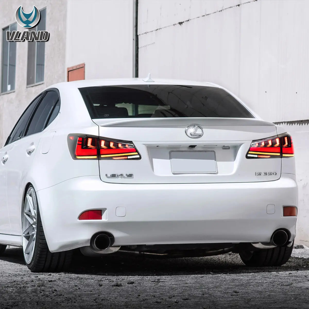 VLAND Carlamp bakljus för Lexus 2006-2012 IS250 IS350 ISF med Amber Turn Signal - 10