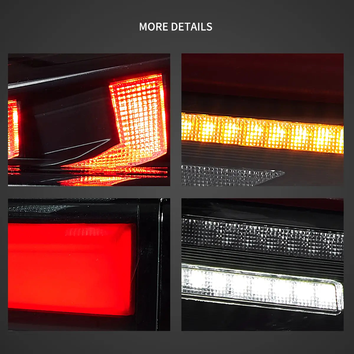 VLAND Carlamp bakljus för Lexus 2006-2012 IS250 IS350 ISF med Amber Turn Signal - 7