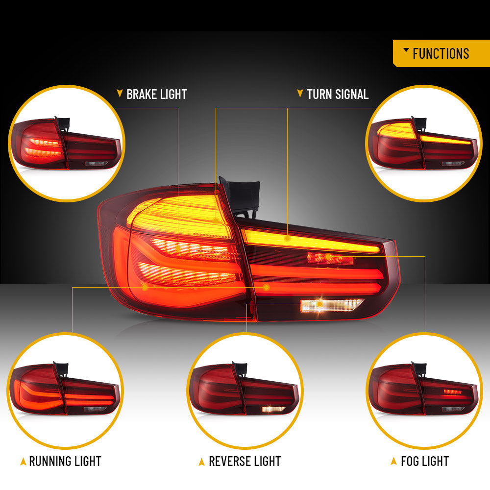 2012-2019 BMW 3 serie F31 Touring VLAND Full-LED bakljus [E-märkt] - 4
