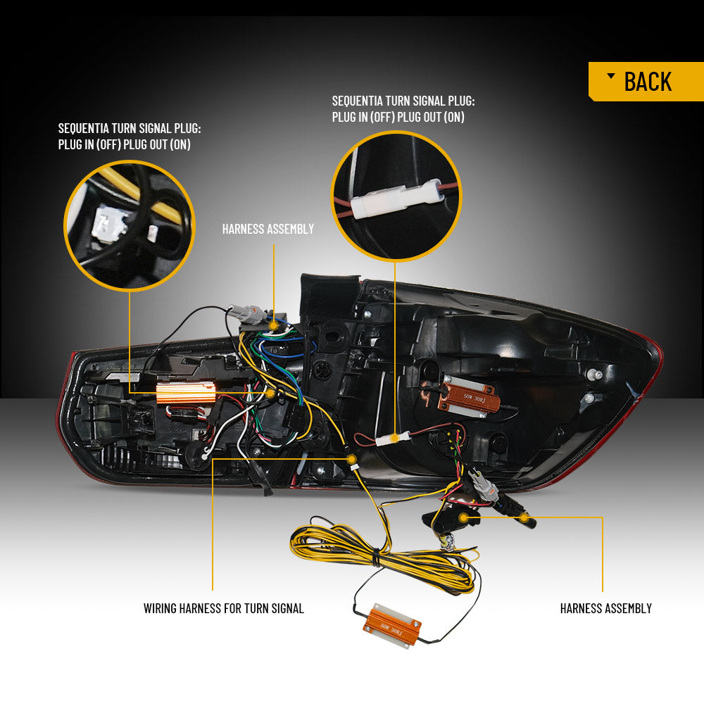 2012-2019 BMW 3 serie F31 Touring VLAND Full-LED bakljus [E-märkt] - 11