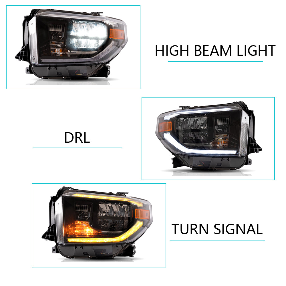 VLAND LED strålkastare för Toyota Tundra 2014-2021 - 5