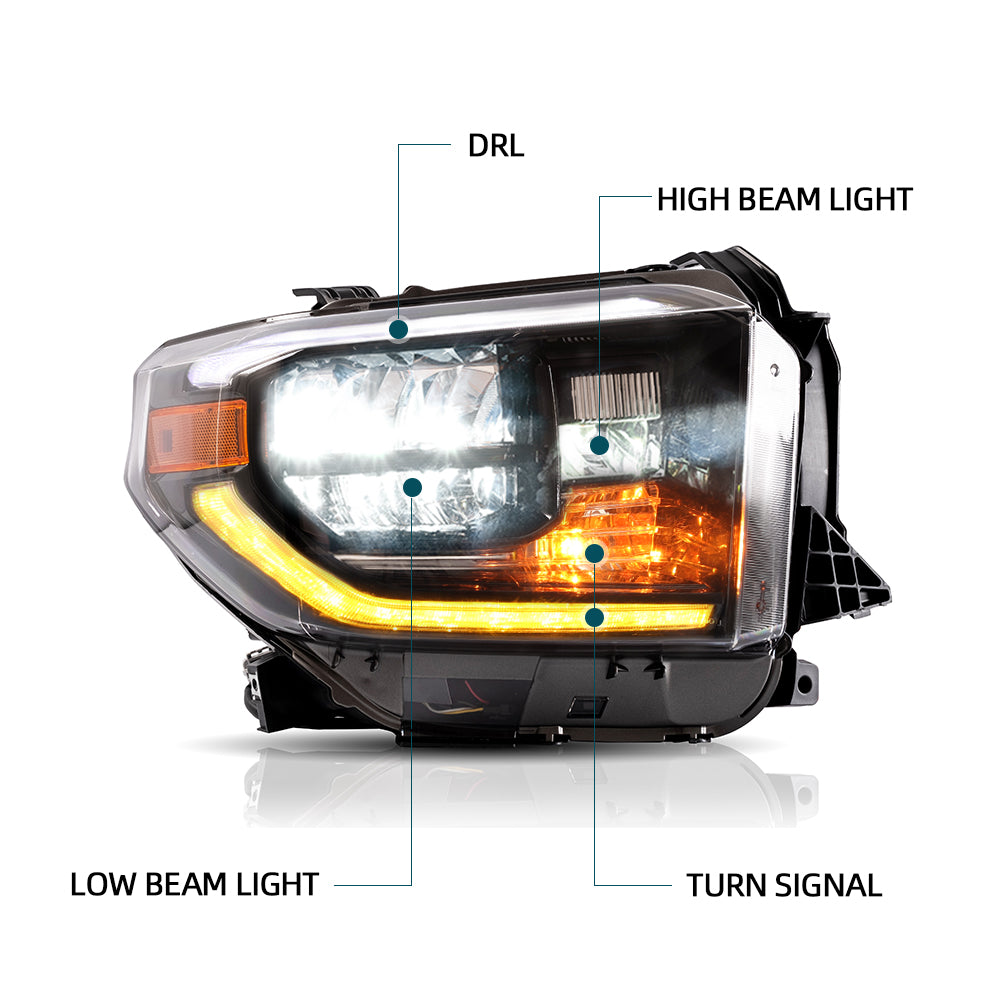 VLAND LED strålkastare för Toyota Tundra 2014-2021 - 11