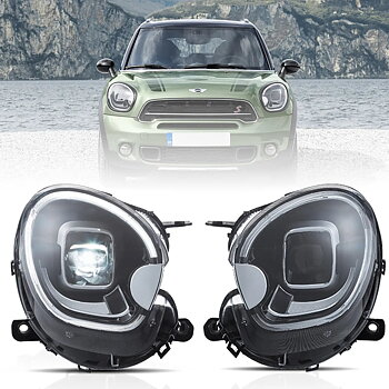10-16 Mini Countryman R60 Vland Full LED Dual Beam Projector strålkastare [E-mark]