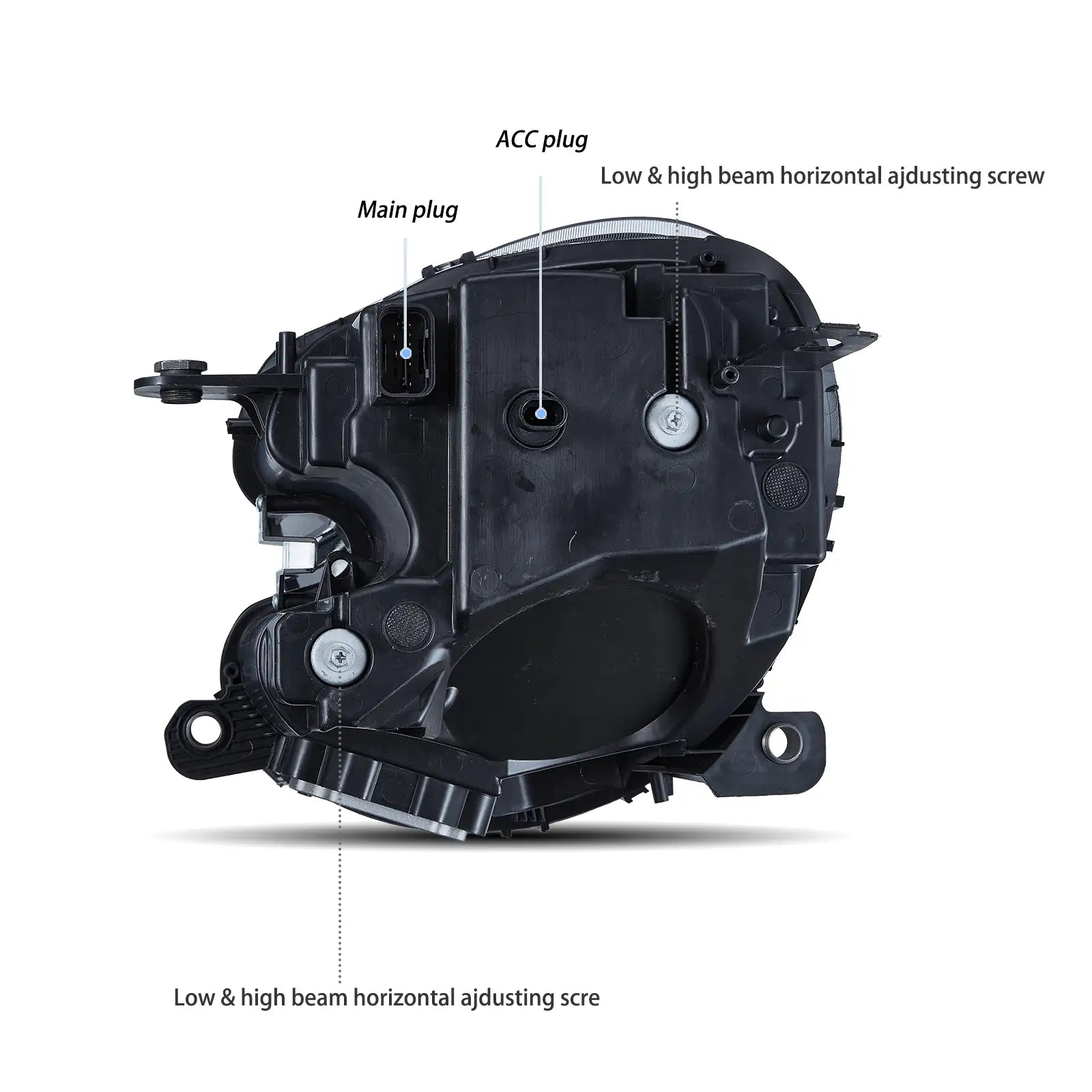 10-16 Mini Countryman R60 Vland Full LED Dual Beam Projector strålkastare [E-mark] - 4