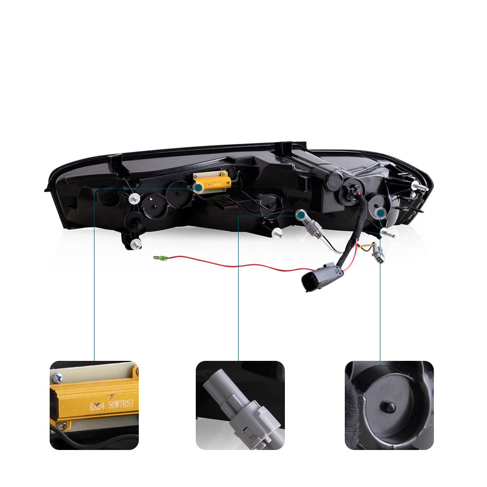 VLAND bakljus Fit för 2016-2018 Chevrolet Camaro med amber turn signal - 11