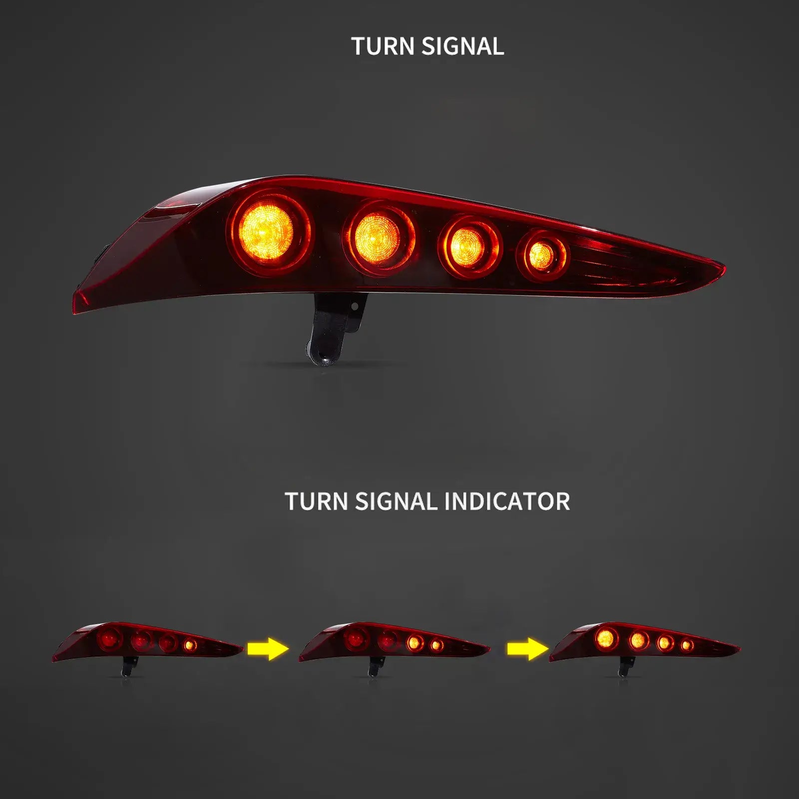 19-24 Toyota GR Supra A90/A91 VLAND LED bakljus med dynamisk startanimation - 3