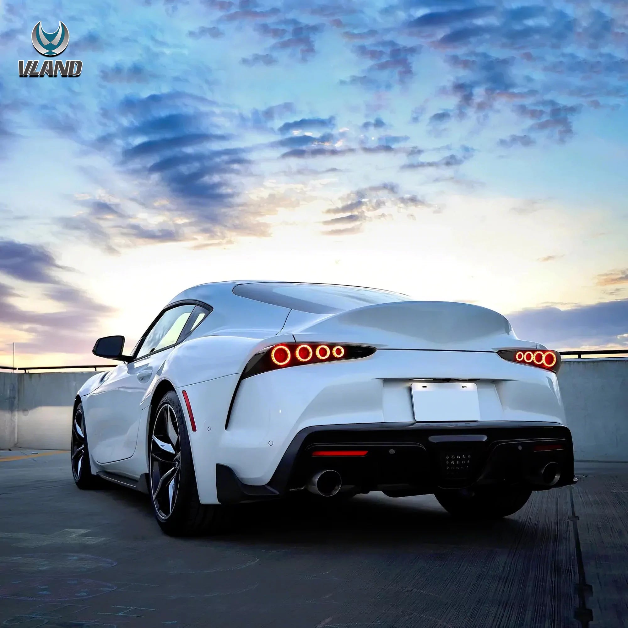 19-24 Toyota GR Supra A90/A91 VLAND LED bakljus med dynamisk startanimation - 10