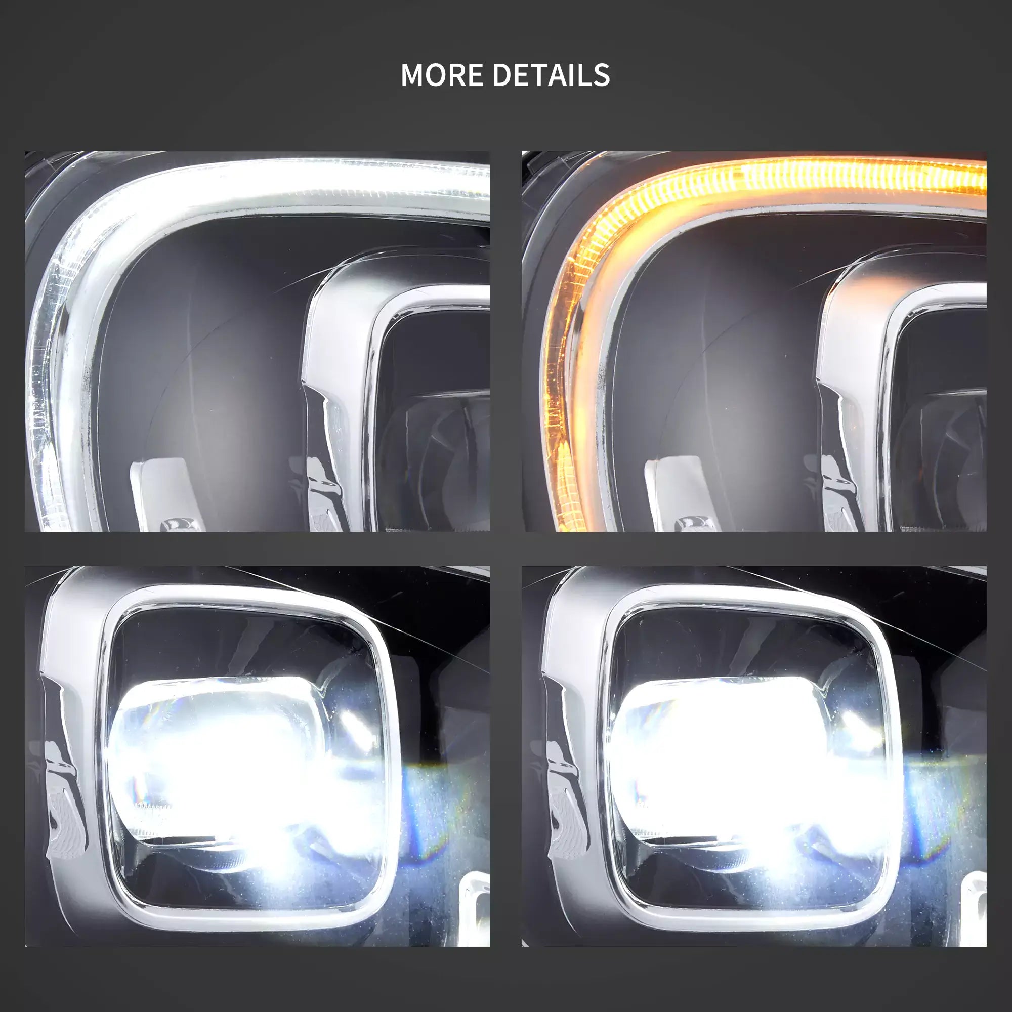 17-20 Mini Countryman F60 Vland Full LED Dual Beam Projector strålkastare [E-mark] - 6