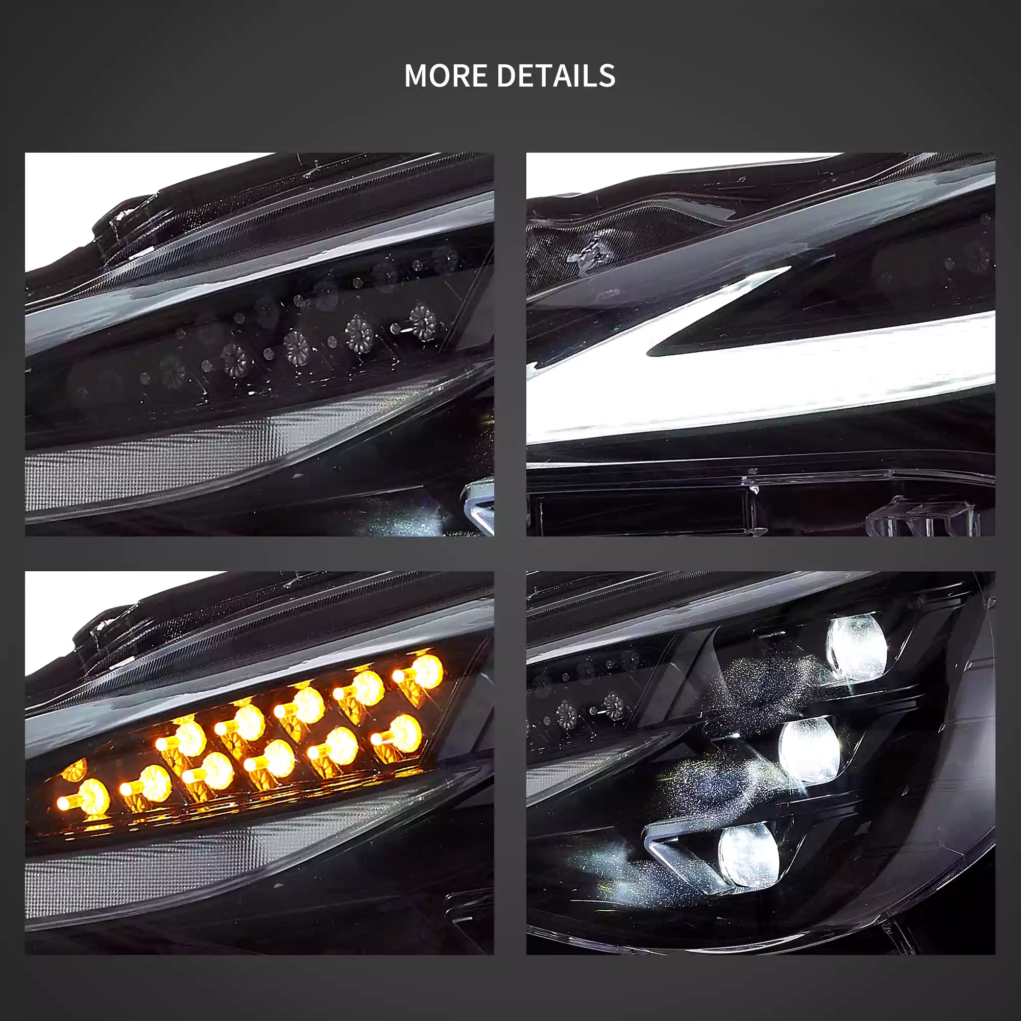 VLAND strålkastare för 12–21 Toyota 86/GT86, Subaru Brz, Scion Frs W/Triple LED Projector - 9