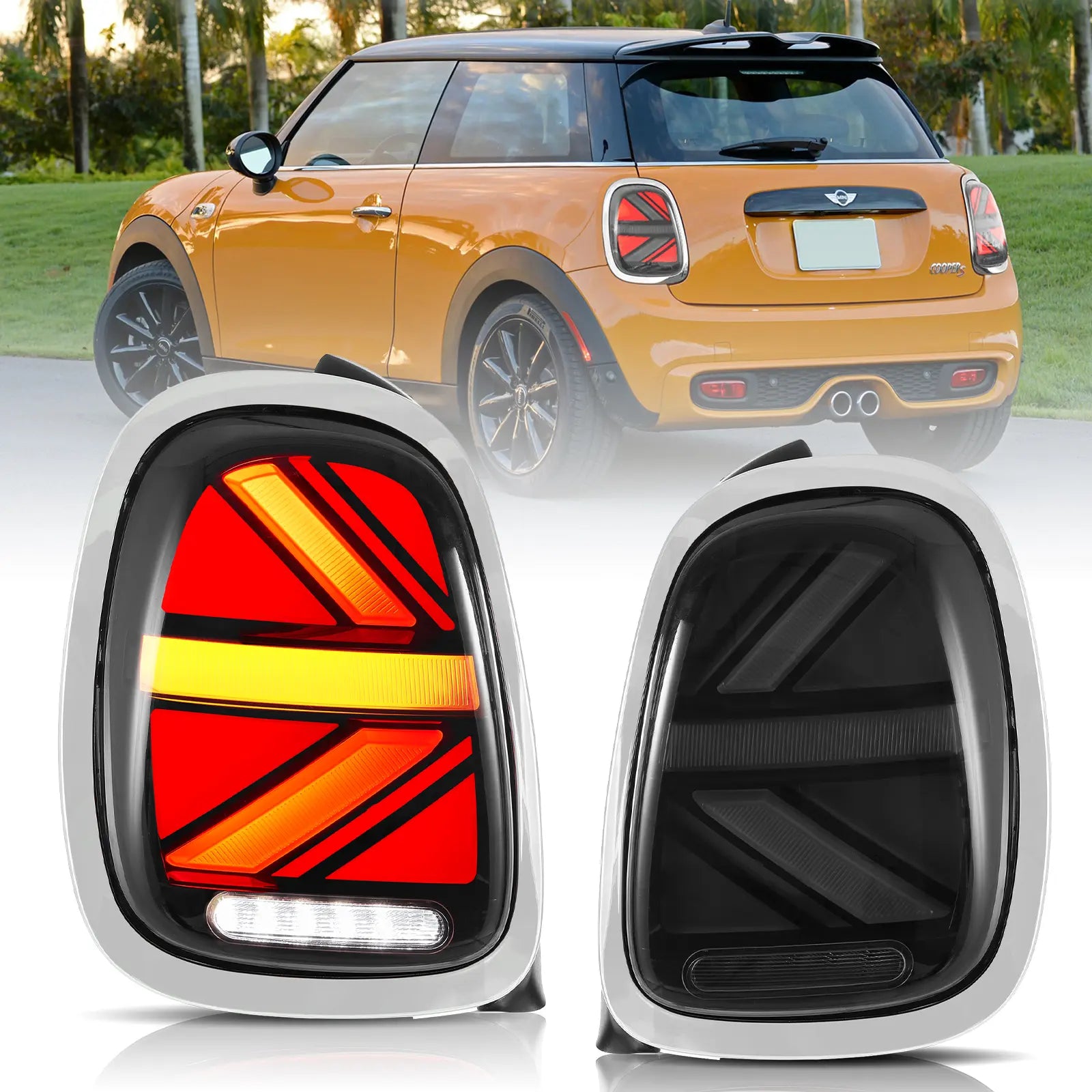VLAND 14-19 BMW Mini Hatch(Cooper) F55 F56 F57 Full-LED bakljus - 11