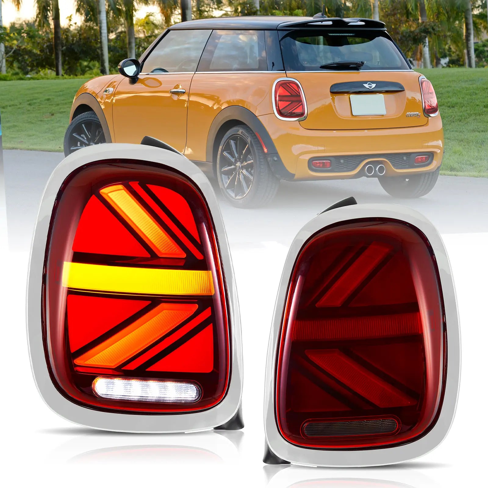 VLAND 14-19 BMW Mini Hatch(Cooper) F55 F56 F57 Full-LED bakljus - 13