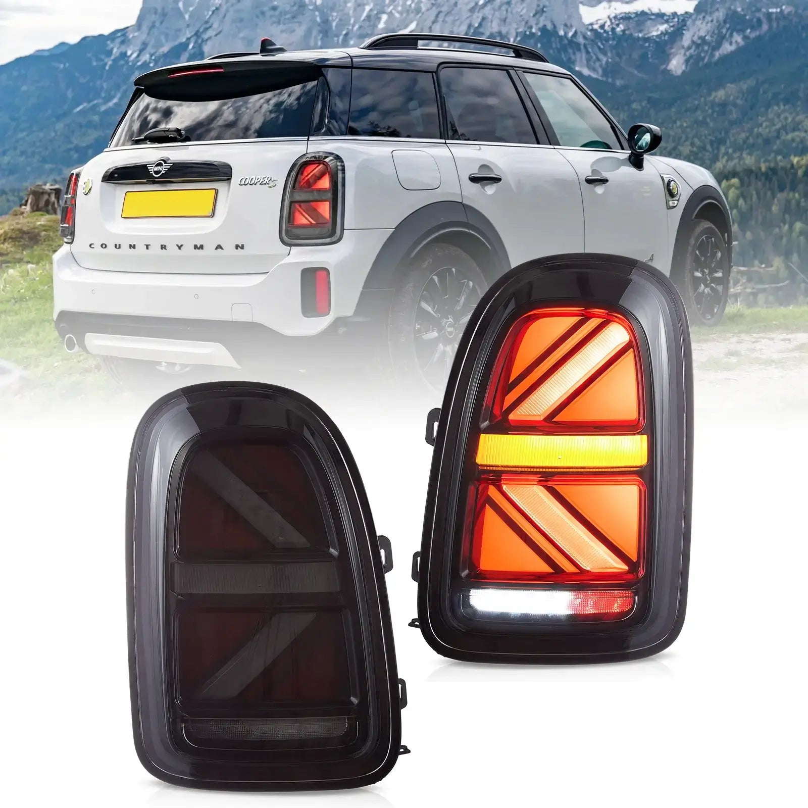 17-23 BMW Mini Countryman F60 VLAND bakljus Full-LED med sekventiell blinkers [E-märkt] - 3