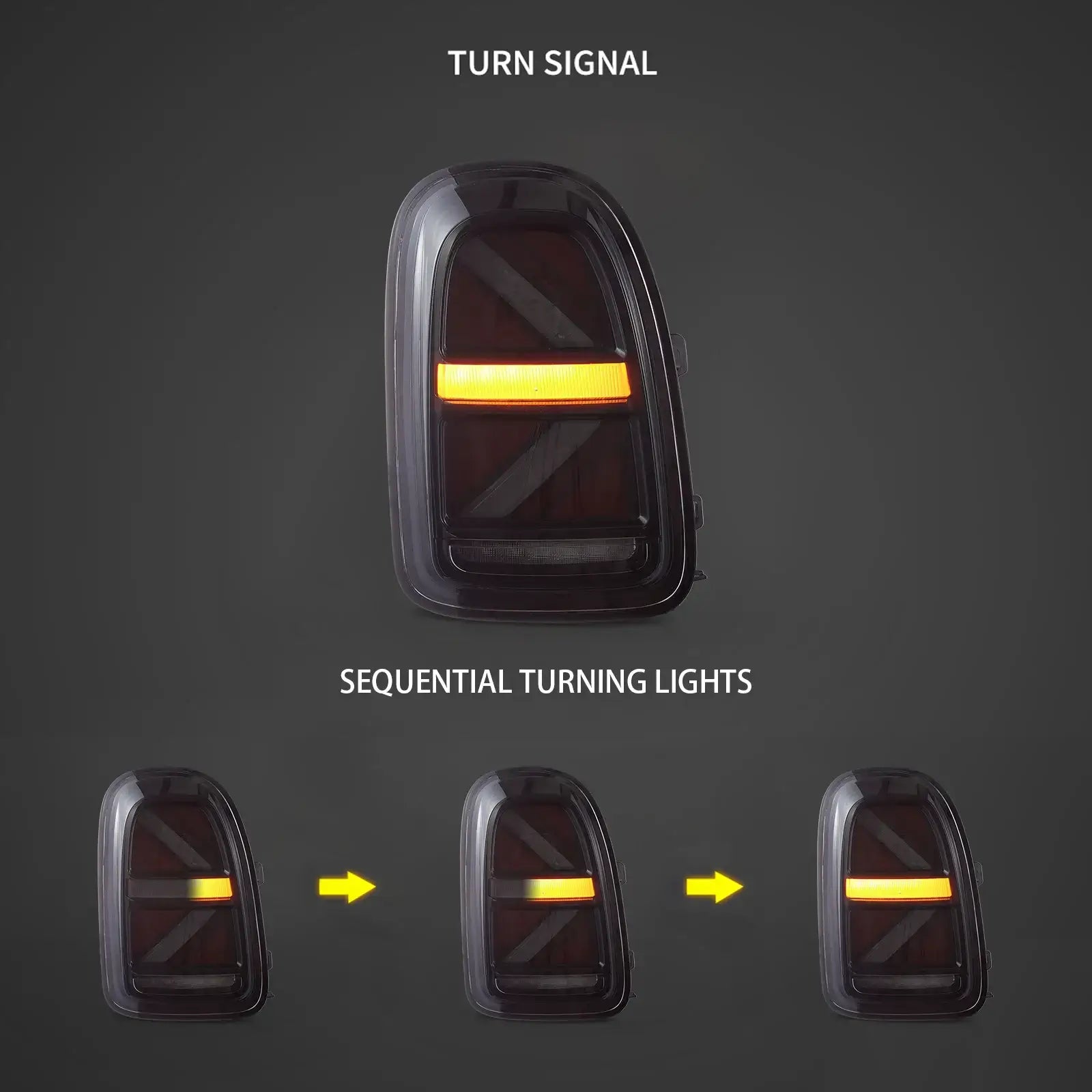 17-23 BMW Mini Countryman F60 VLAND bakljus Full-LED med sekventiell blinkers [E-märkt] - 6