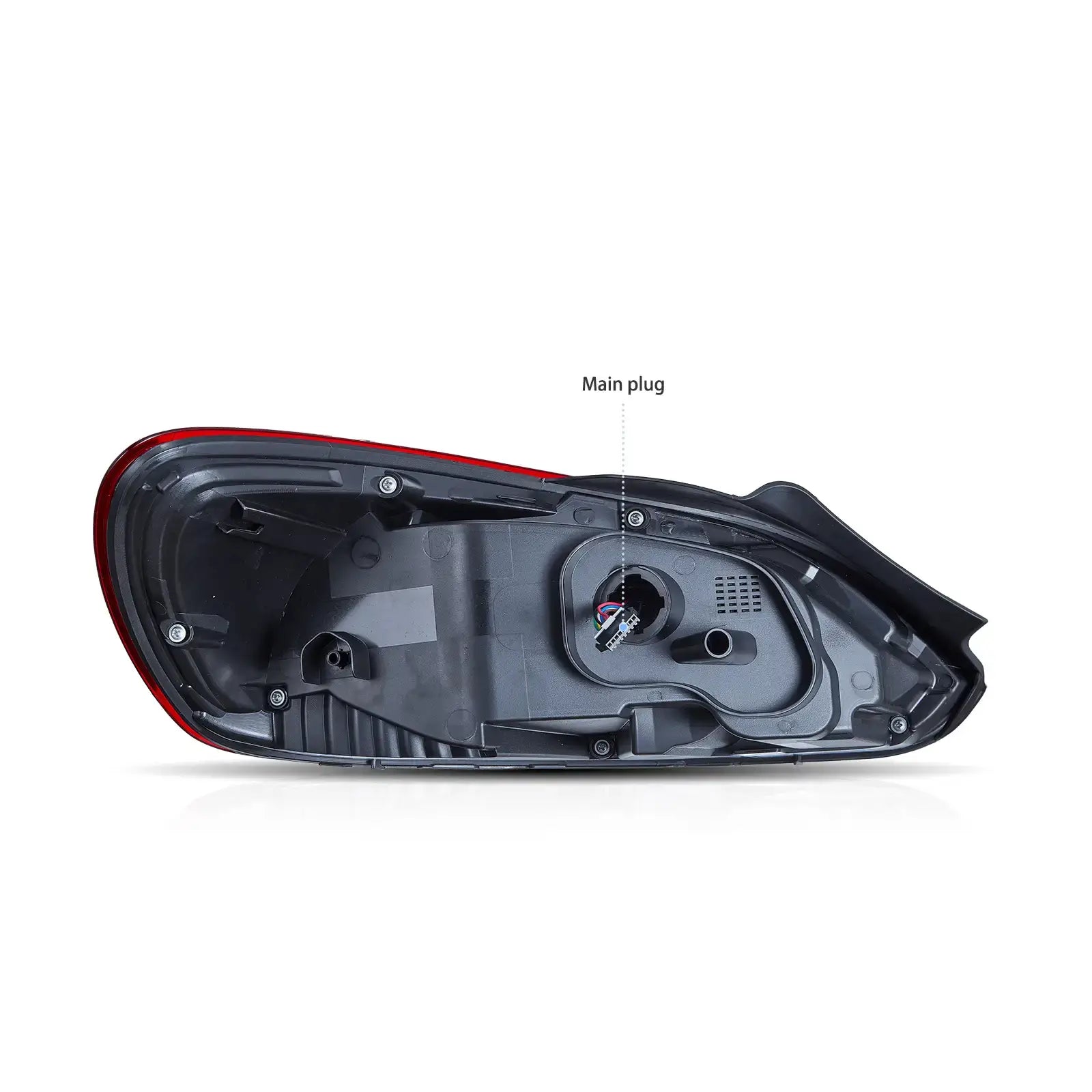 09-14 Volkswagen Scirocco Vland LED bakljus W/Amber sekventiell blinkerss [E-mark] - 3