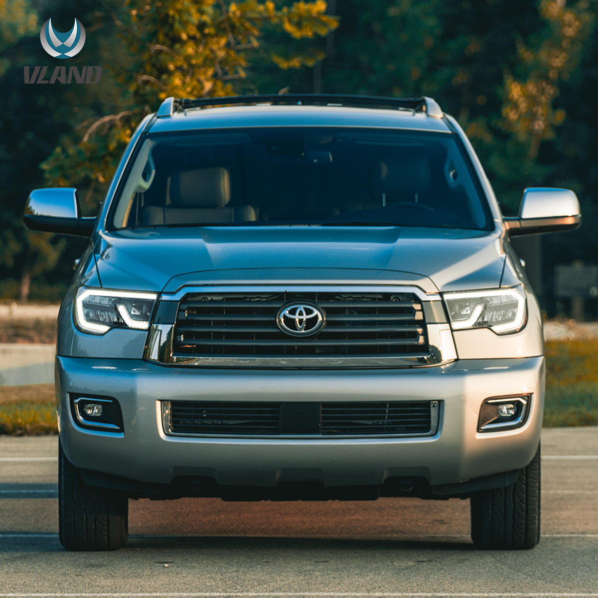07-13 Toyota Tundra & 08-21 Toyota Sequoia Vland LED Reflection Bowl strålkastare - 8