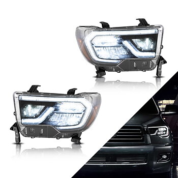 07-13 Toyota Tundra & 08-21 Toyota Sequoia Vland LED Reflection Bowl strålkastare