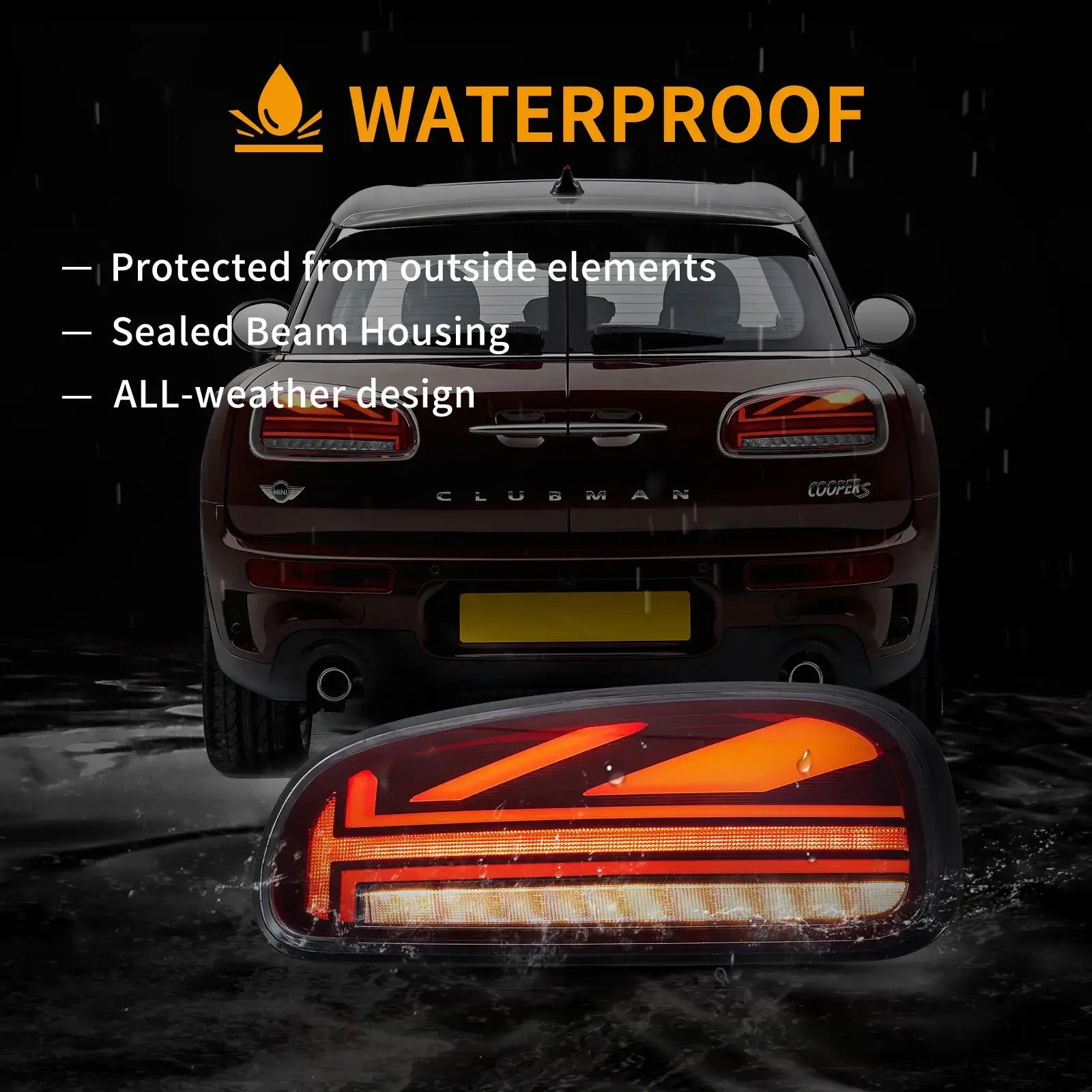 15-23 Mini Cooper Clubman F54 LCL F54 F54N Vland bakljus med Full LED Upgraded Dynamic Welcome Lighting [E-mark] - 12
