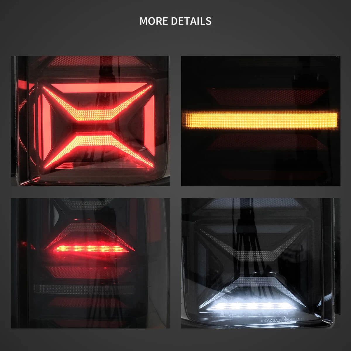 10-21 VW Amarok Pickup TDI TSI Vland LED bakljus [E-mark] - 7