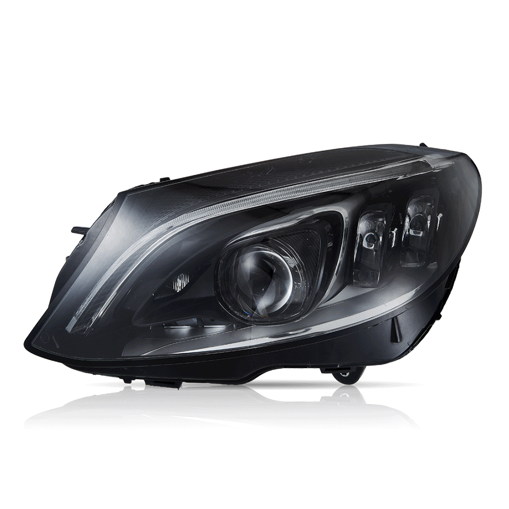 VLAND 15-21 Mercedes-Benz C-Class (W205) LED Matrix Upgraded strålkastare med Blue DRL - 2