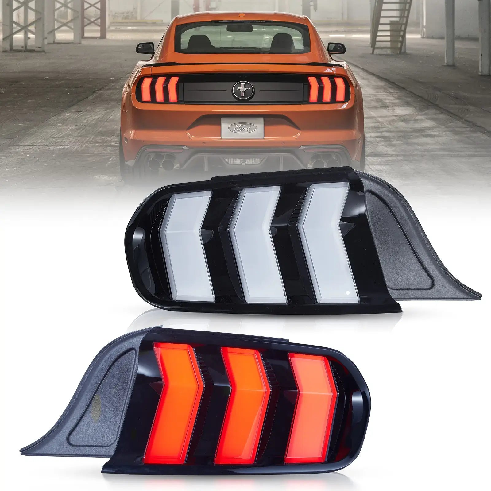 15-23 Ford Mustang 6th Gen (S550) Vland LED Upgrade bakljus W/5 Modes Turn Signals - 11