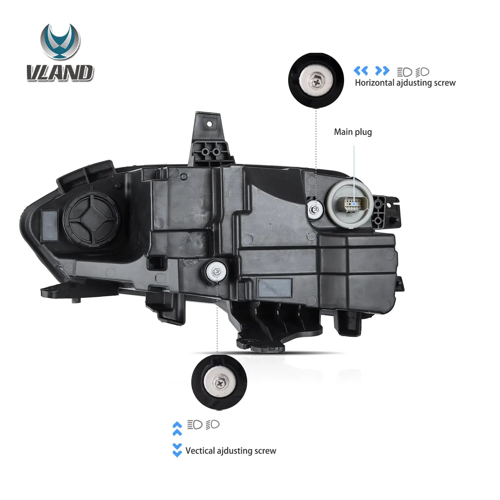 19-24 Chevrolet Chevy Camaro Vland Full LED Dual Beam Projector strålkastare - 7