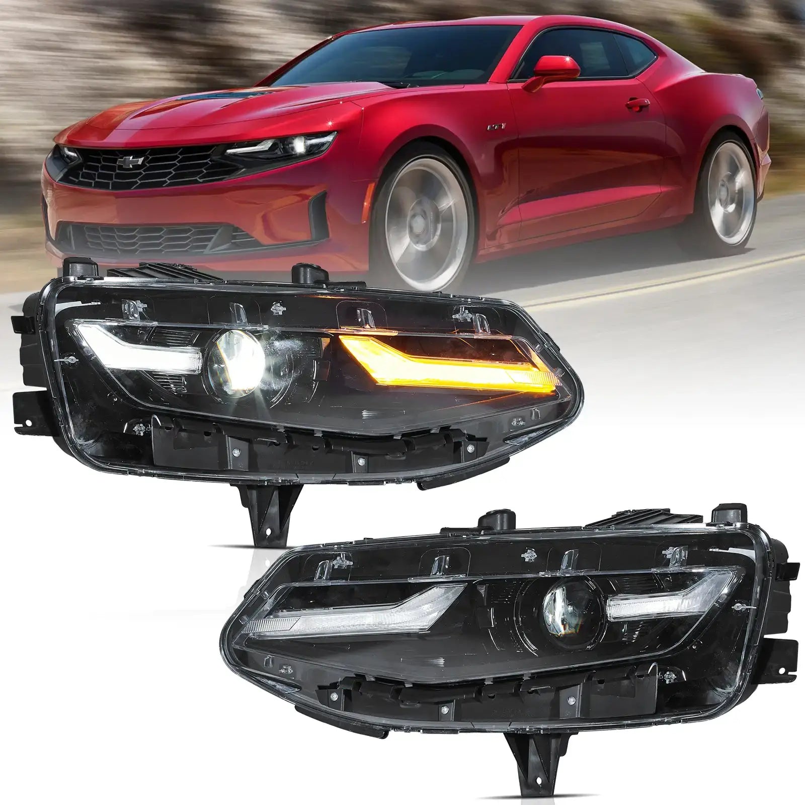 19-24 Chevrolet Chevy Camaro Vland Full LED Dual Beam Projector strålkastare
