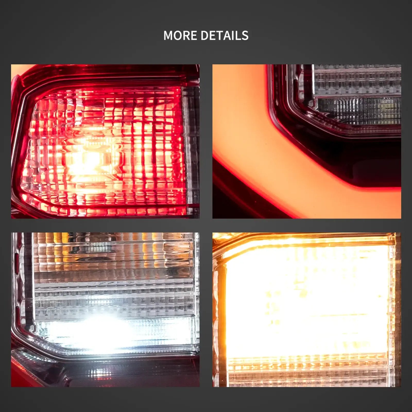 15-22 Toyota Hilux Vland LED bakljus med Dynamic Welcome Lighting - 7
