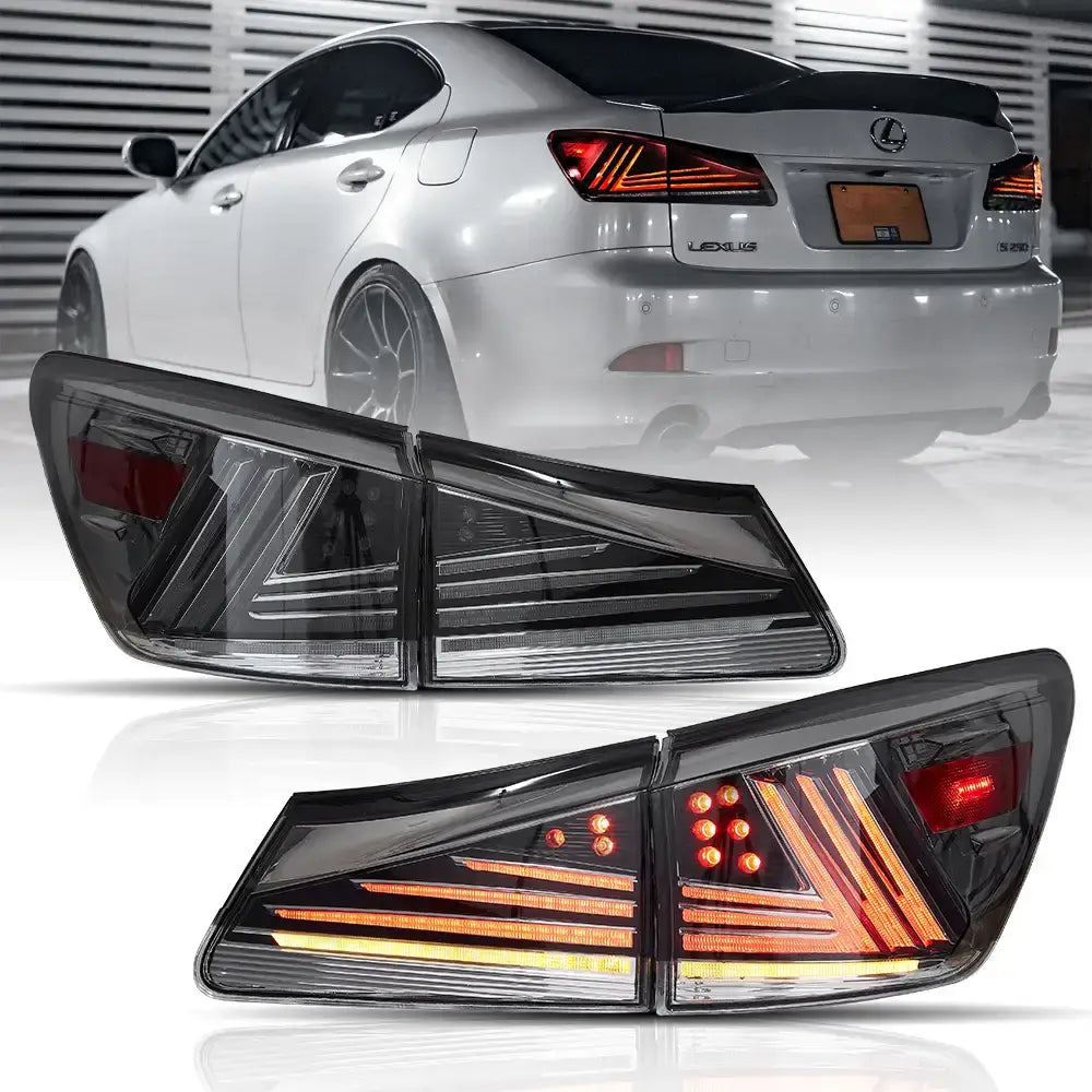 06-13 Lexus IS250 IS350 ISF IS300 220d 200d(XE20) VLAND LED bakljus uppgraderade - 2