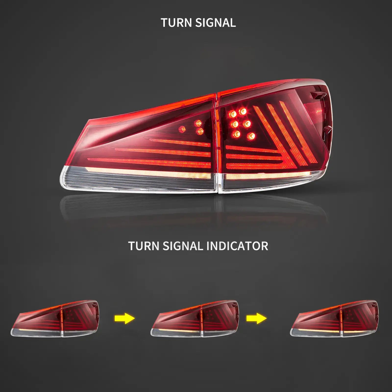 06-13 Lexus IS250 IS350 ISF IS300 220d 200d(XE20) VLAND LED bakljus uppgraderade - 3