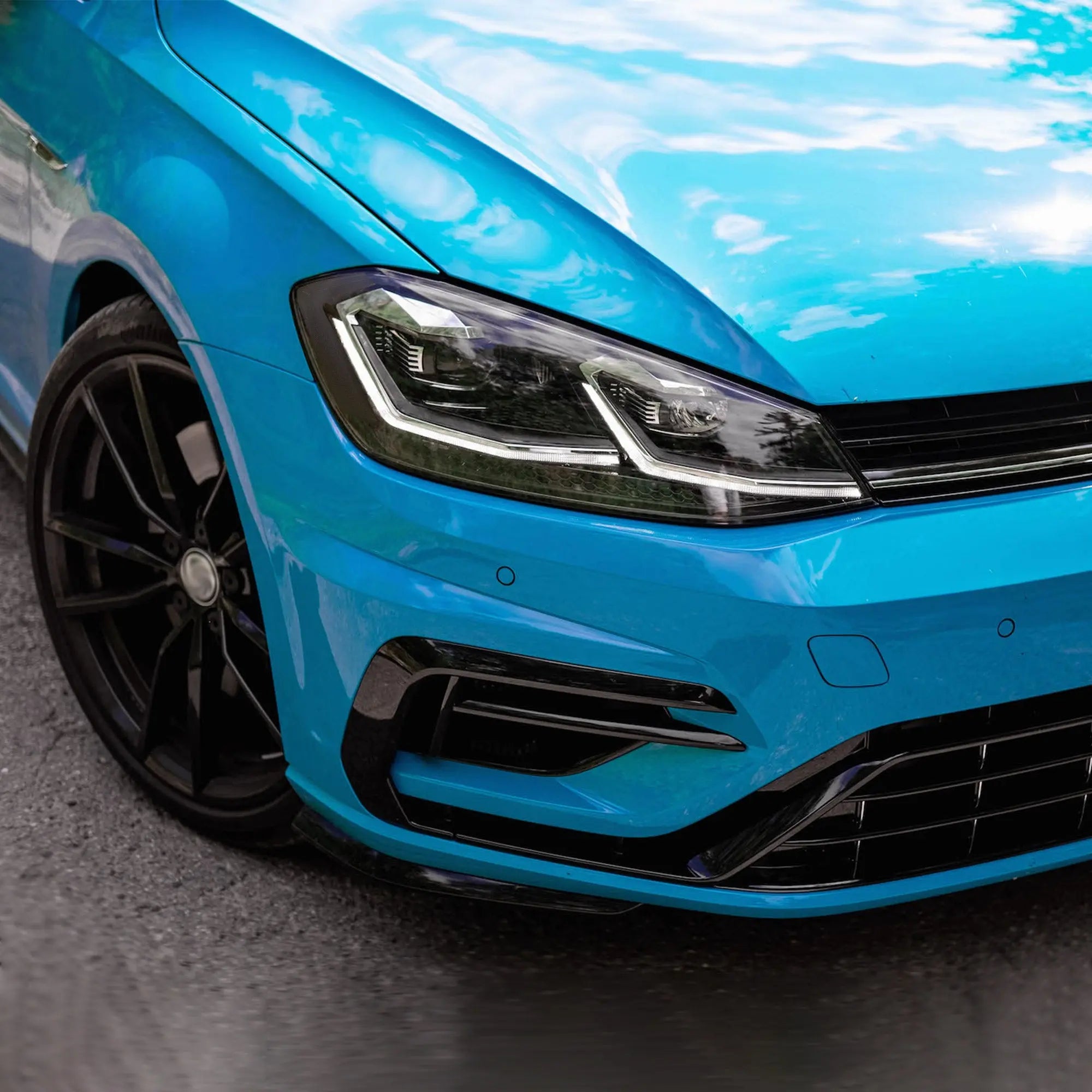 17-21 Volkswagen Golf MK7.5 Vland Projector strålkastare Black [E-mark] - 4