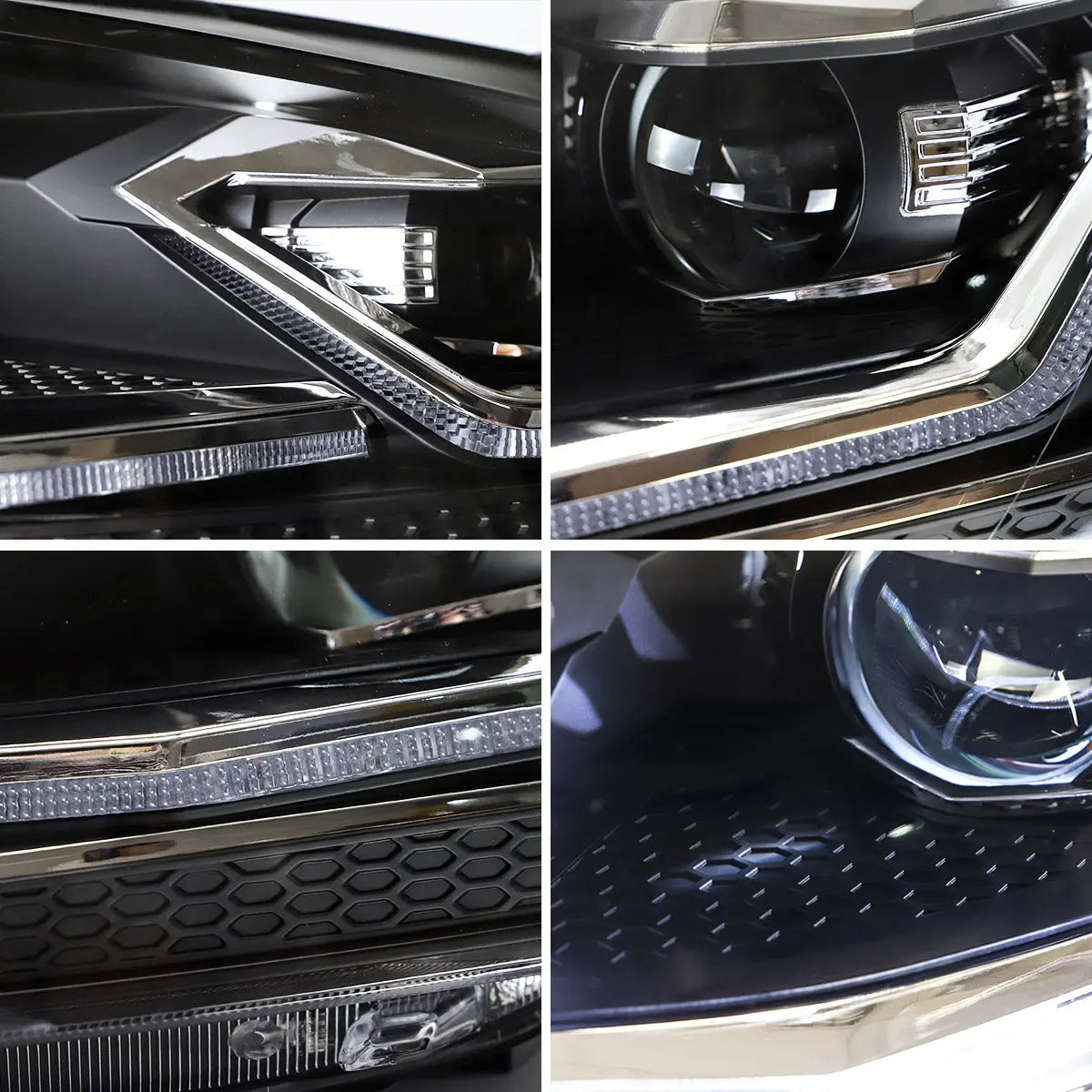 17-21 Volkswagen Golf MK7.5 Vland Projector strålkastare Black [E-mark] - 10