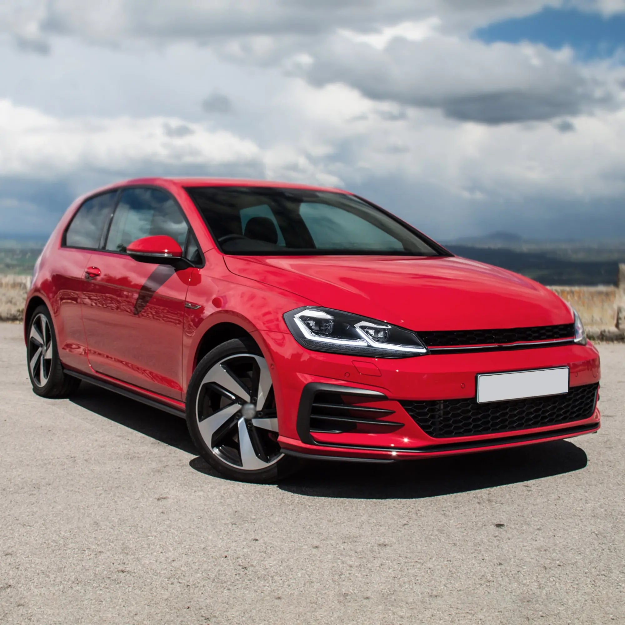 17-21 Volkswagen Golf MK7.5 Vland Projector strålkastare Black [E-mark] - 3