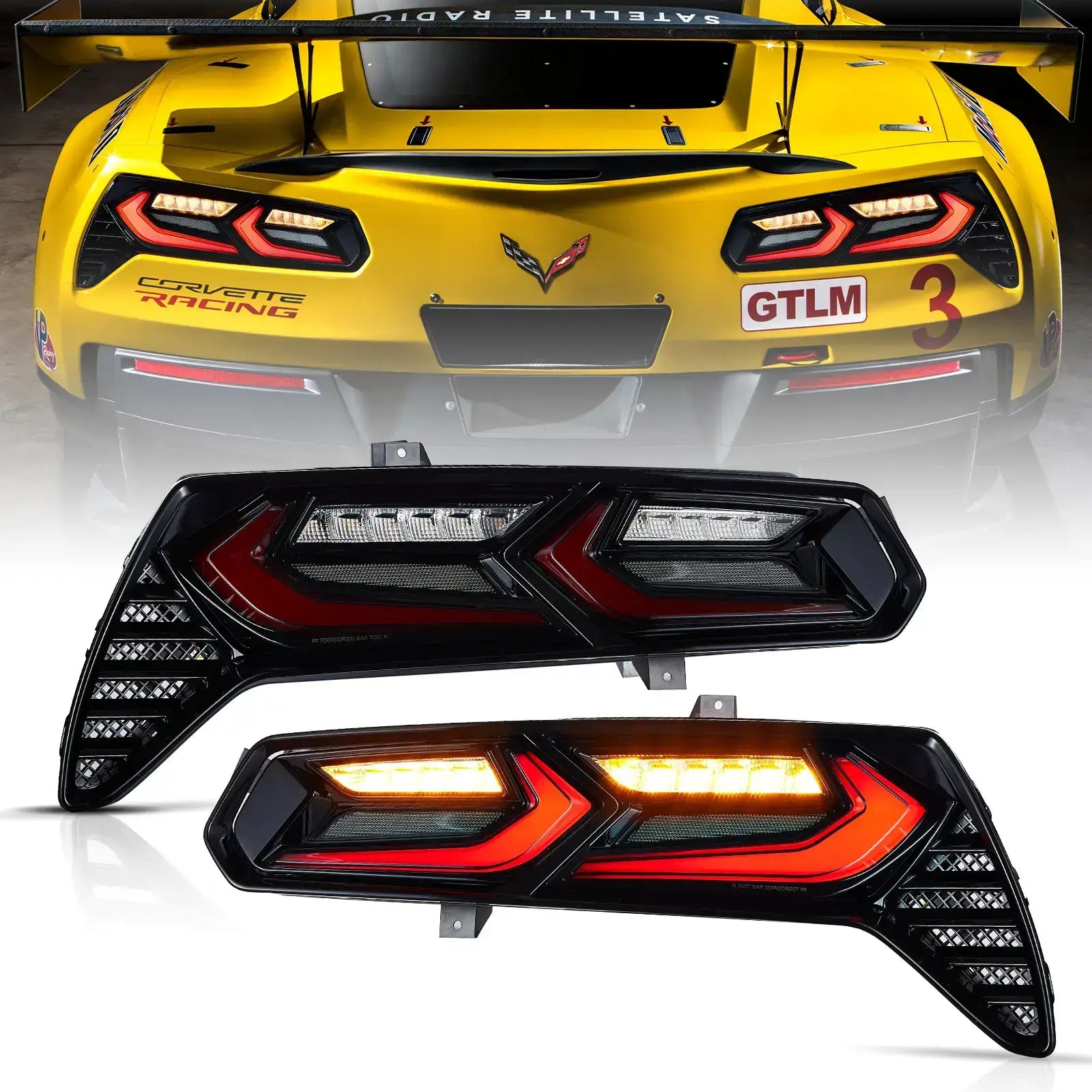 14-19 Chevrolet Corvette C7 Vland Full LED bakljus med sekventiell blinkers - 2