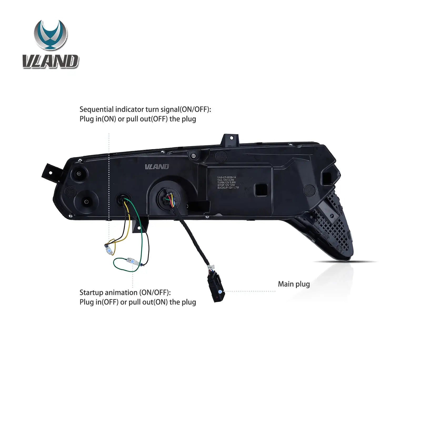 14-19 Chevrolet Corvette C7 Vland Full LED bakljus med sekventiell blinkers - 5