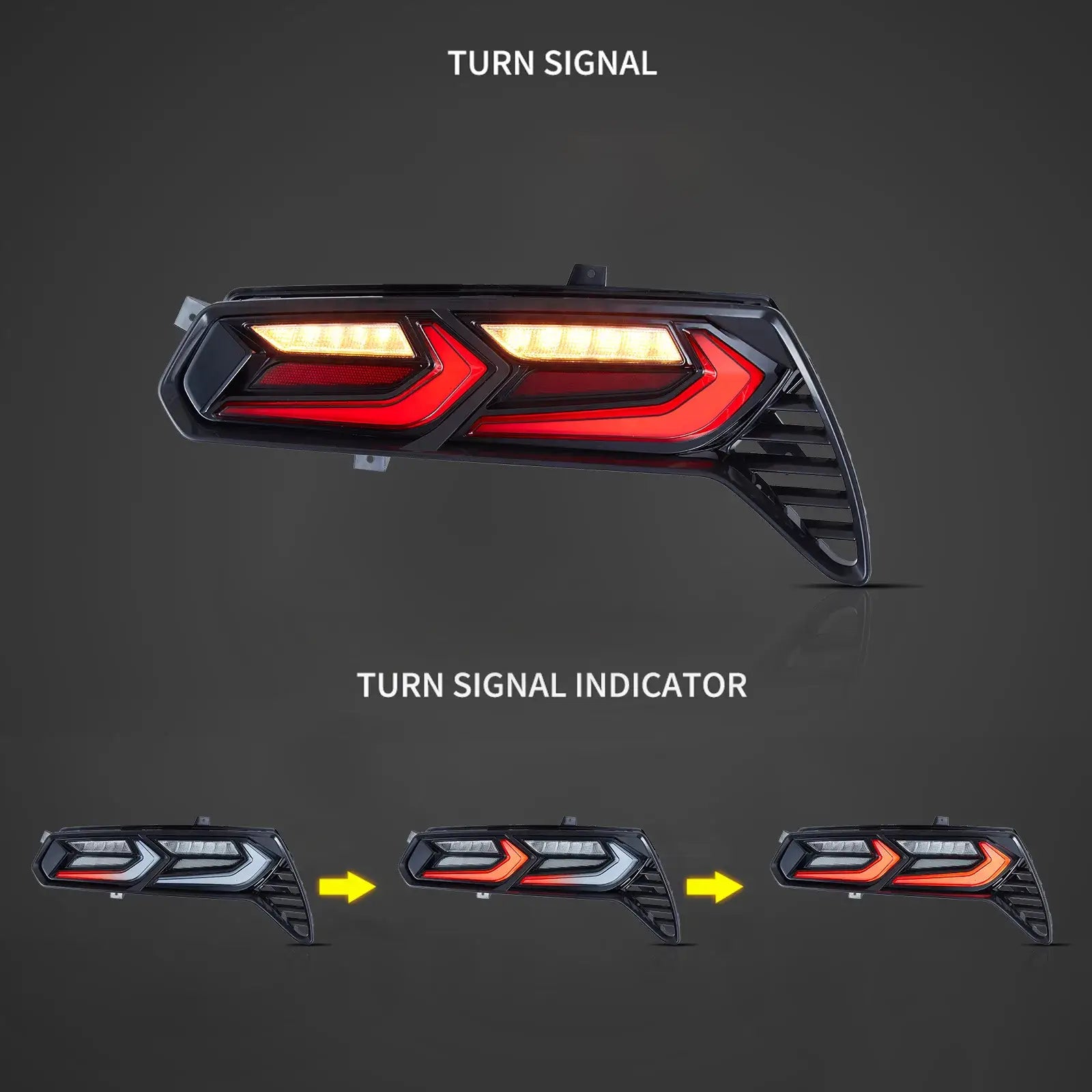 14-19 Chevrolet Corvette C7 Vland Full LED bakljus med sekventiell blinkers - 3