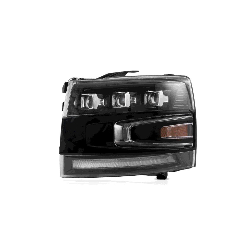 VLAND Projector LED strålkastare Fit för 2007-2014 Silverado 1500 2500 HD 3500 HD - 7