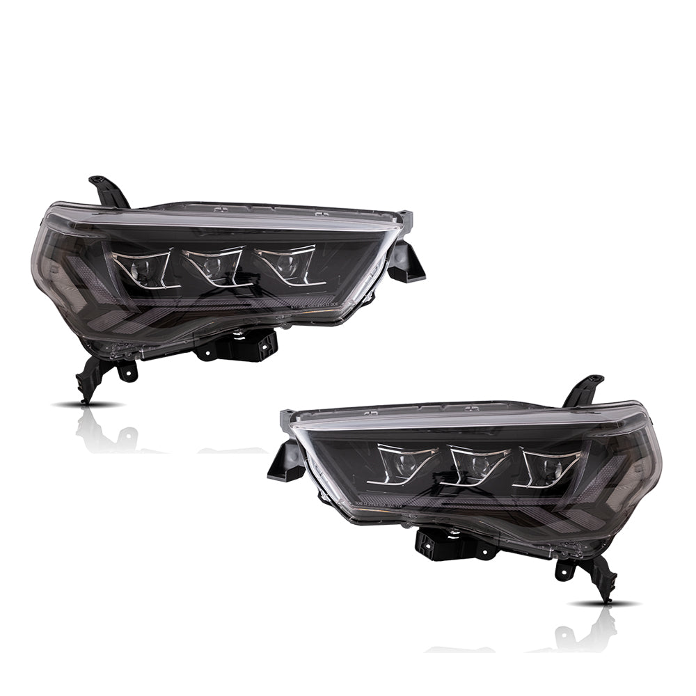 VLAND Carlamp LED Projector strålkastare för 2014-2024 Toyota 4Runner - 4