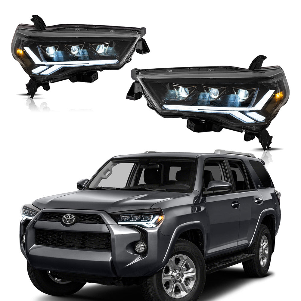 VLAND Carlamp LED Projector strålkastare för 2014-2024 Toyota 4Runner - 13