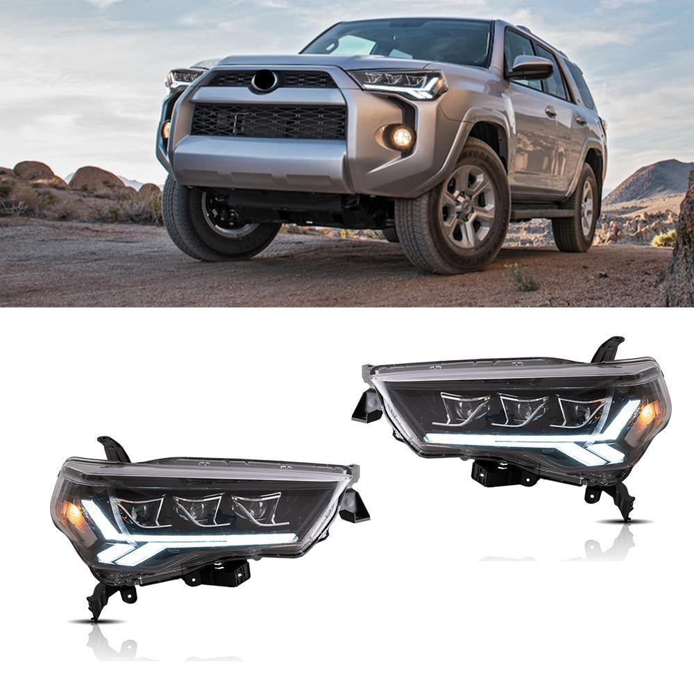 VLAND Carlamp LED Projector strålkastare för 2014-2024 Toyota 4Runner