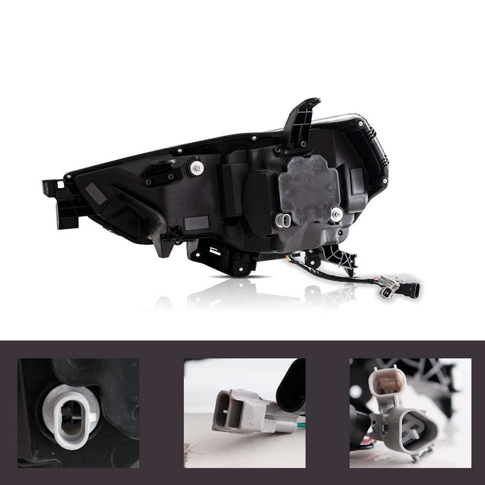 VLAND Carlamp LED Projector strålkastare för 2014-2024 Toyota 4Runner - 6